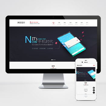 (自适应手机端)响应式网站建设软件开发小程序开发类网站pbootcms模板-pbk234